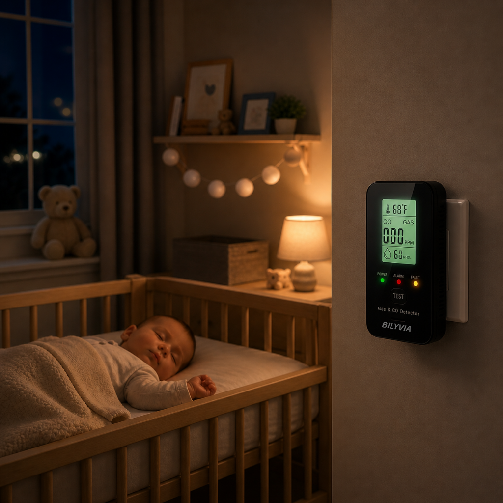 Bilyvia Sentinel 4-in-1 Gas & CO Detector