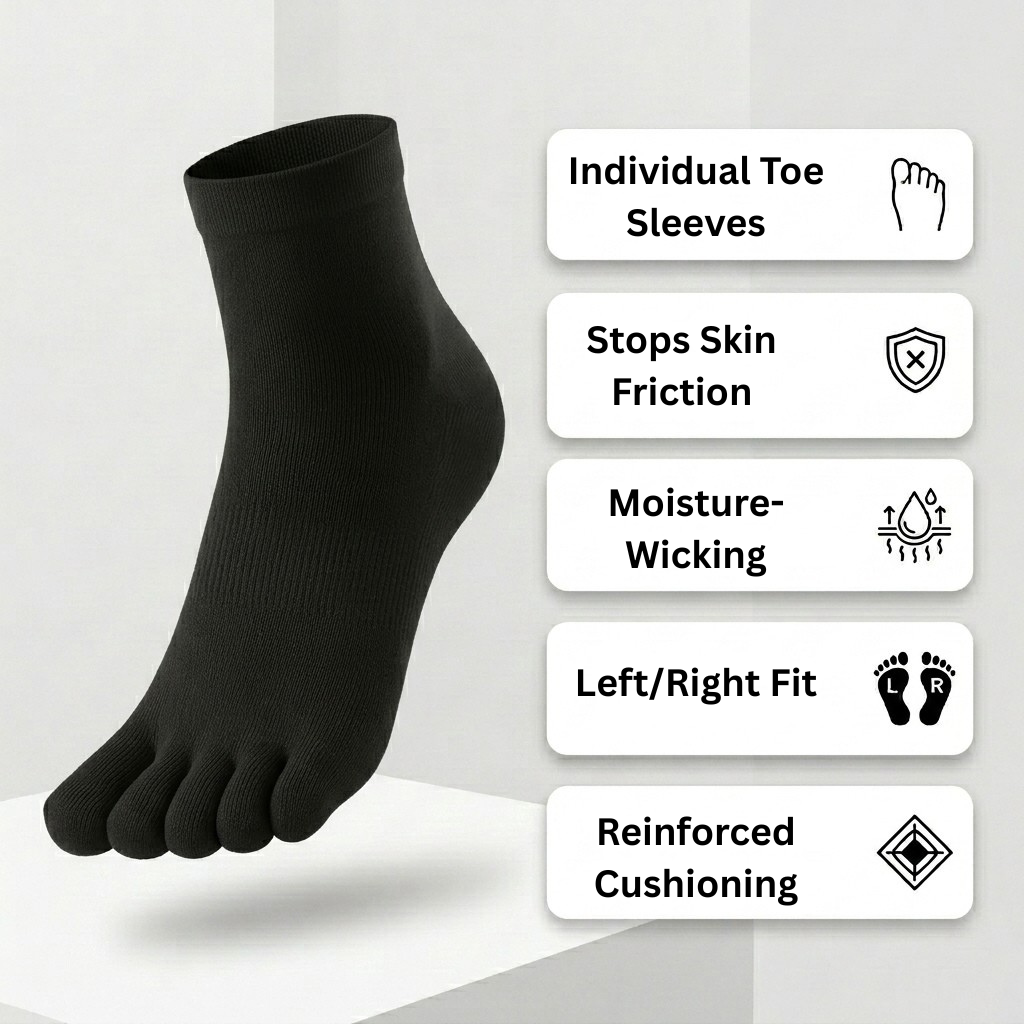 BILYVIA Performance Ankle Toe Socks