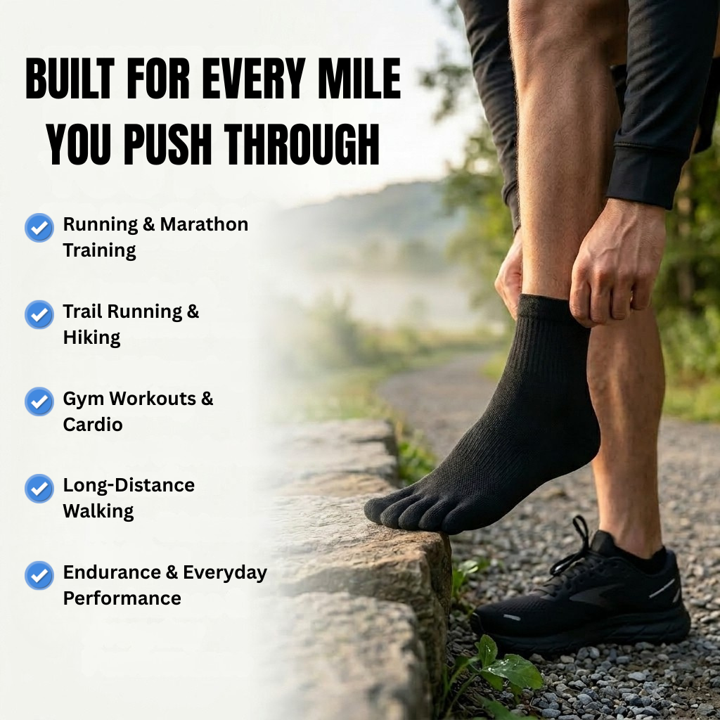 BILYVIA Performance Ankle Toe Socks