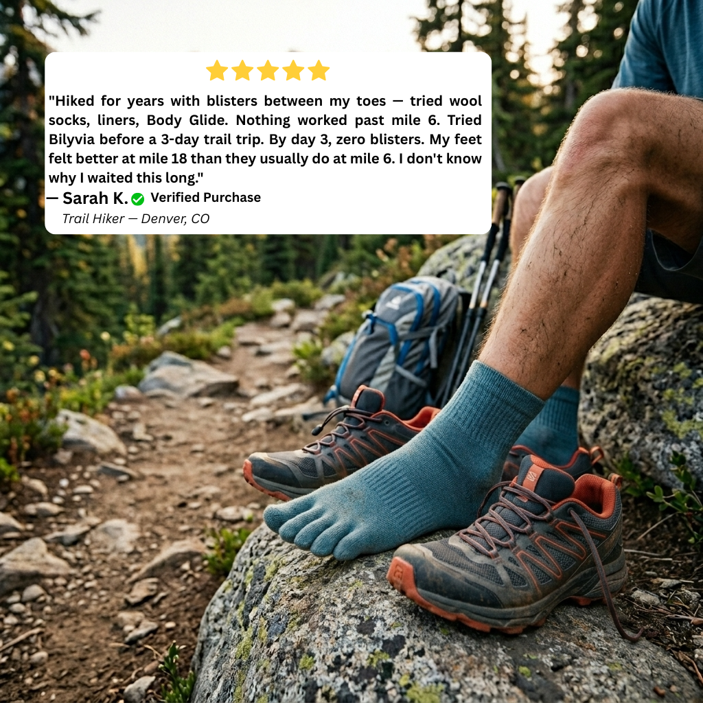 BILYVIA Performance Ankle Toe Socks
