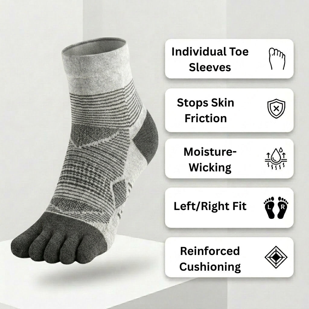 BILYVIA Performance Ankle Toe Socks 2