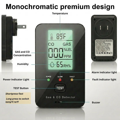 Bilyvia Sentinel 4-in-1 Gas & CO Detector
